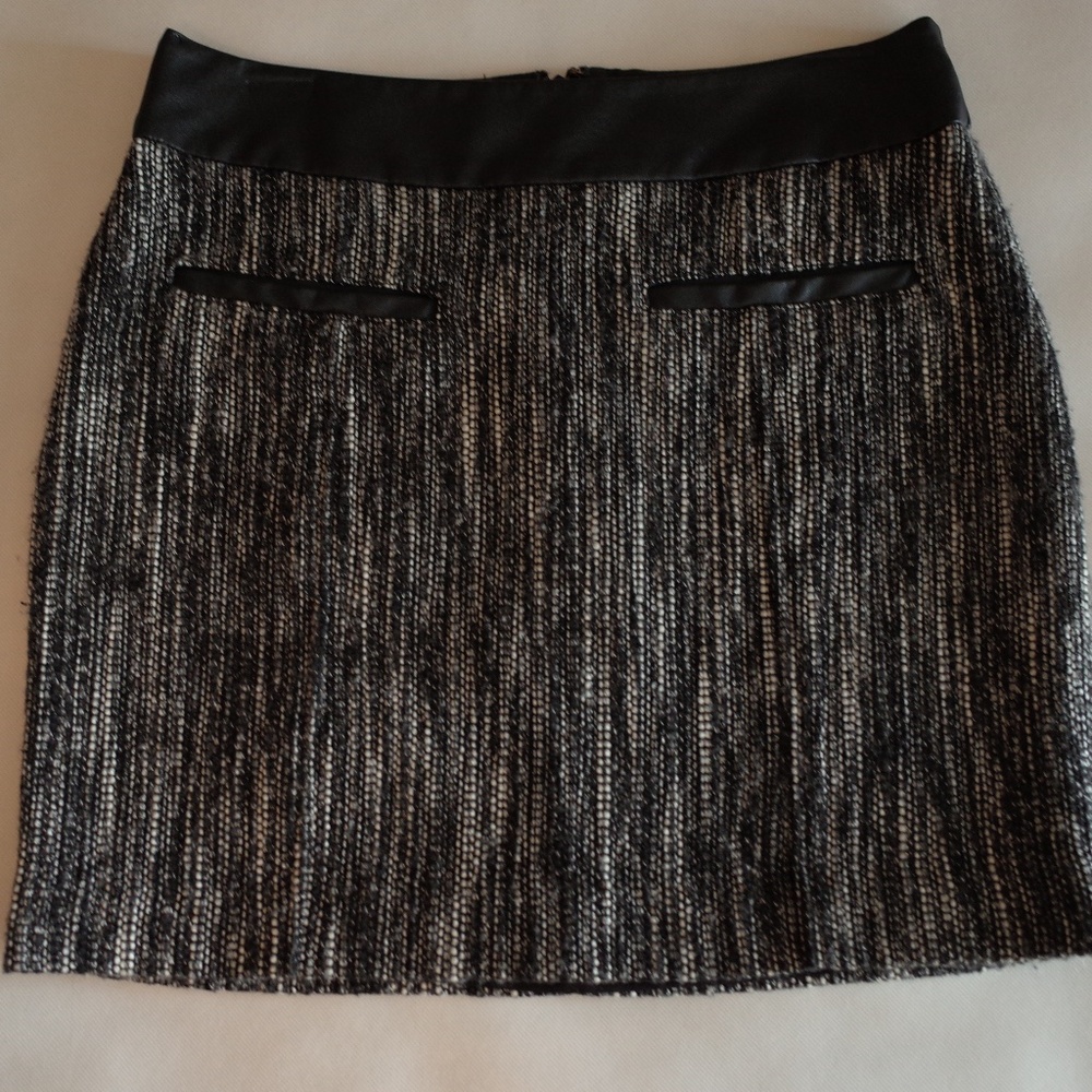Calvin Klein Wool Blend Mini Skirt